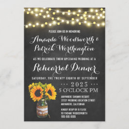 För svart tavlarepetition middag för solros inbjudningar