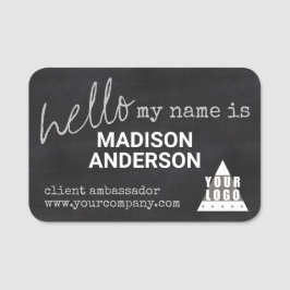 För svart tavlatypografi för logotyp namnbricka