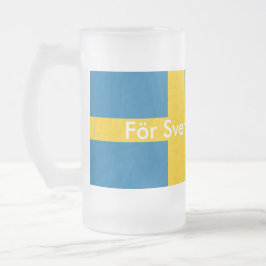 För Sverige-i lager Frostat Ölglas