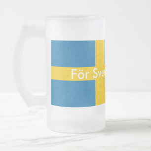För Sverige-i lager Frostat Ölglas