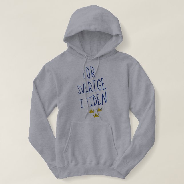För Sverige i Tiden Hoodie, Sverige Motto Tee (Design framsida)