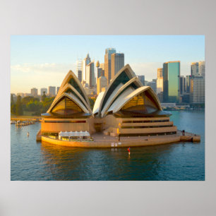 För Sydney för affisch (24" x18") hus Australien