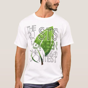 För T-tröjaDesgin för STS 2010 grön utslagspla T Shirt