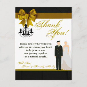 för tackkort för LÄGENHET 4x5 brud för brudgum för Tack Kort