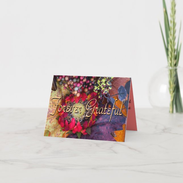 För tacksam kort (Framsida)