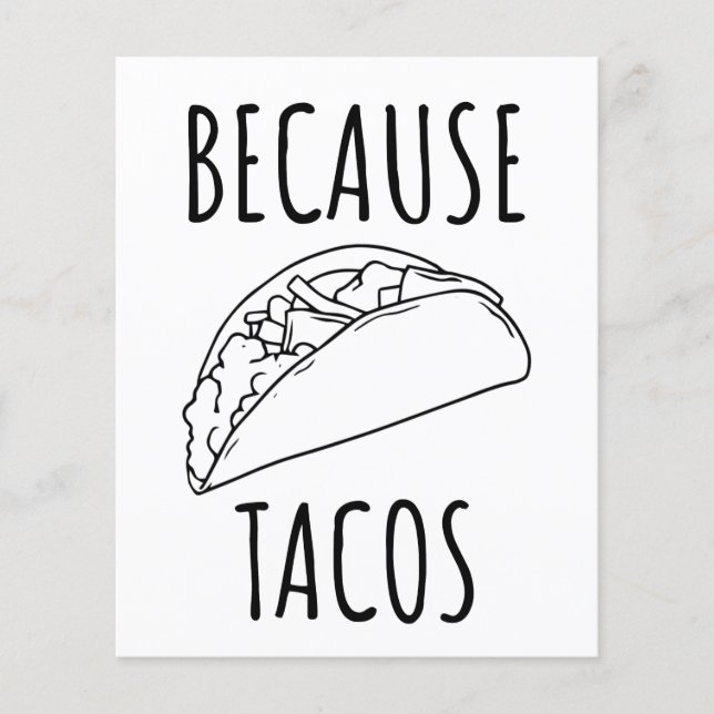För Tacos Flygblad (Framsidan)