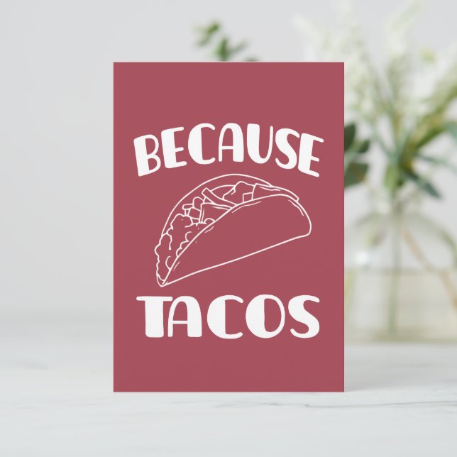 För Tacos Inbjudningar (Stående Fram)