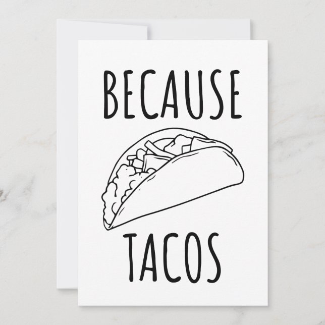 För Tacos Tack Kort (Framsida)