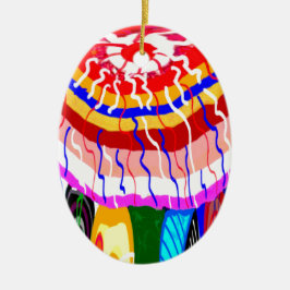 För TÄLTmarkis för festival dekorativ parasoll för Julgransprydnad Keramik