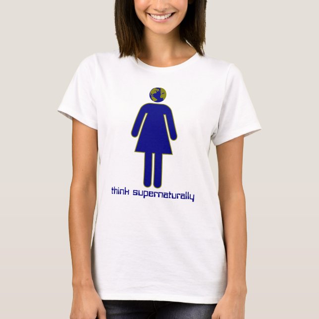 För tänka T-tröja Supernaturally Tee Shirt (Framsida)