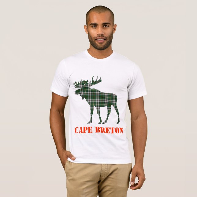 För Tartanpläd för udd Breton skjorta för Tee Shirt (Hel framsida)