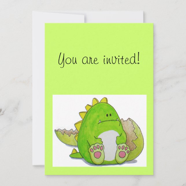 För tassar "för Paul" här kort inbjudan (Framsida)