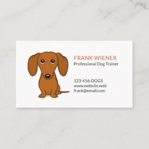 För tax Weiner gullig Doxie tecknad hund för Visitkort
