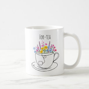For-Tea 40-års födelsedags fantasifulla färgrika b Kaffemugg