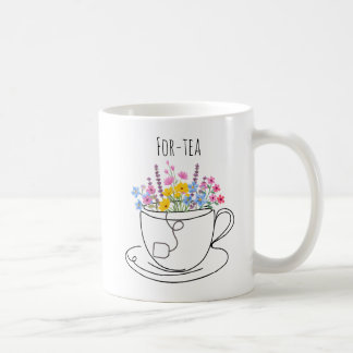 For-Tea 40-års födelsedags fantasifulla färgrika b Kaffemugg
