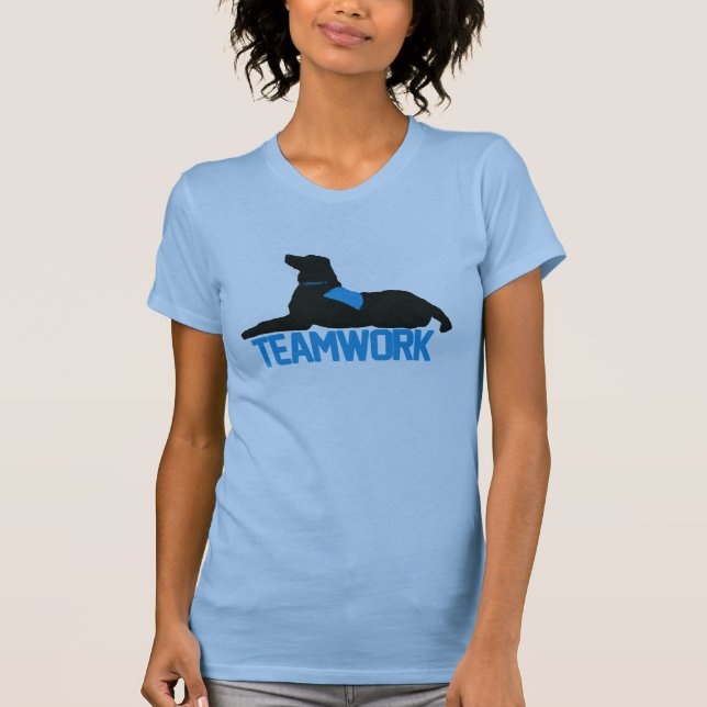 För Teamworkblått (för terapi) kvinna tank T Shirt (Framsida)