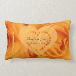 För Tearo för Monogram härlig orange hybrid- Lumbarkudde