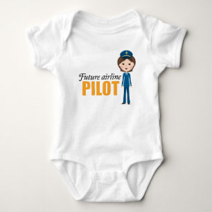 För tecknadflicka för framtida kvinnlig airlane tee shirt