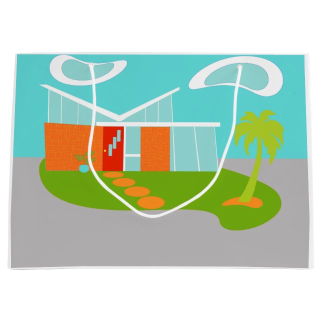 För tecknadhuset för det mitt- århundradet hänger (Framsidan)