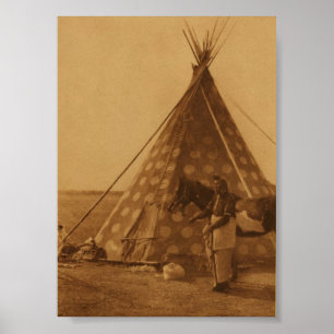 För TeePeekonst för indian indisk Blackfoot Poster