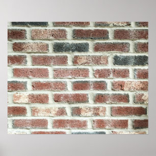 För tegelstenvägg för grå färg röd struktur för poster