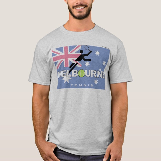 För tennisMelbourne för australier öppen T-tröja Tröja (Framsida)