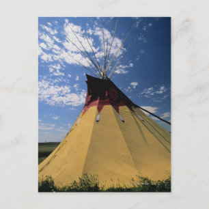 För Tepee Bighorn nära lite slagfält Vykort