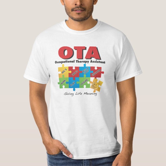 För terapiassistent T för S yrkes- skjorta S Tee Shirt (Framsida)