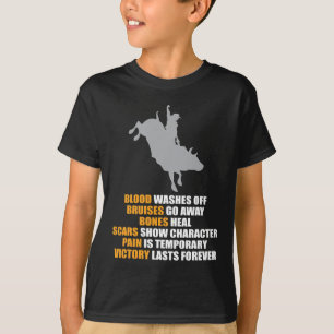 För Texas för tjurridningRodeo Cowboy för rytta T Shirt