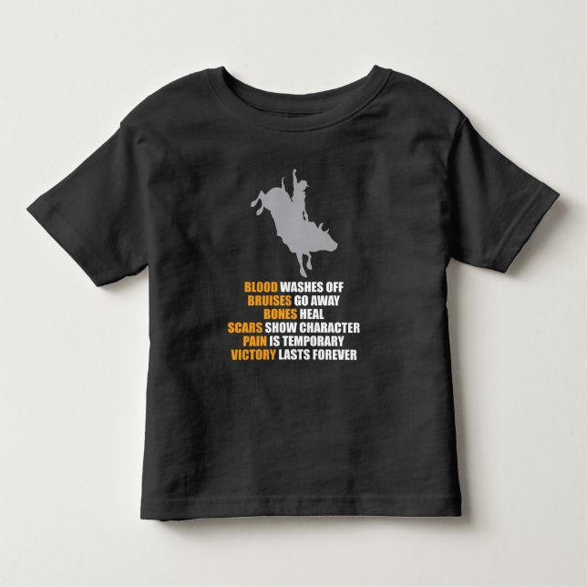 För Texas för tjurridningRodeo Cowboy för ryttare T Shirt (Framsida)