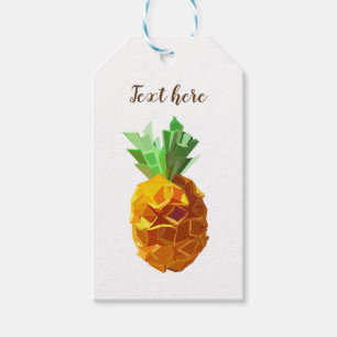 För textgåva för ananas beställnings- märkre presentetikett
