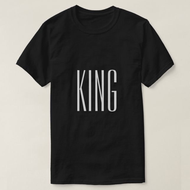 För textsvart för vit lejon T-tröja T Shirt (Design framsida)