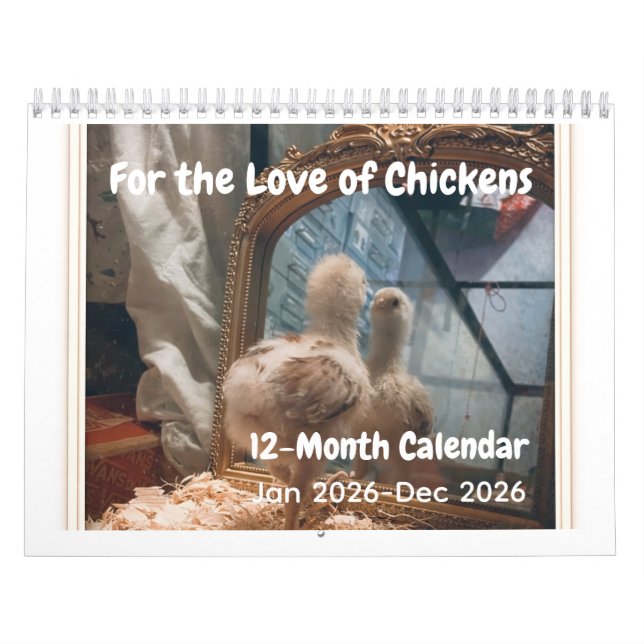 For the Love of Chickens 2026 Calendar Kalender (Omslag)