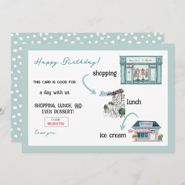 For the Person who has Everything Card (Fram/baksida)