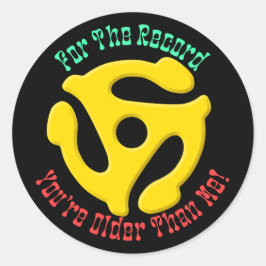 FOR THE RECORD by Jeff Willis Art Runt Klistermärke