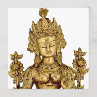 För Tibet för Tara Buddha buddistisk gudinnaYoga Inbjudningar
