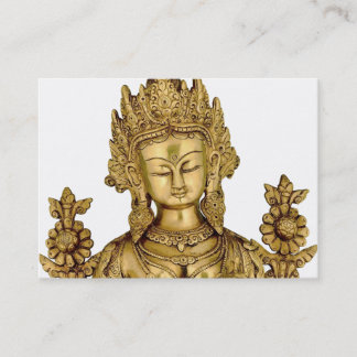 För Tibet för Tara Buddha buddistisk gudinnaYoga Visitkort