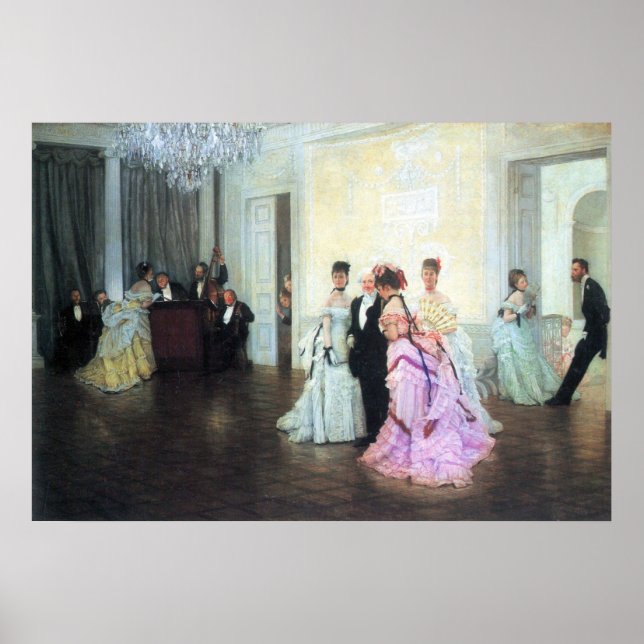 För tidigt av James Tissot Poster (Framsidan)