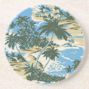 För Tiki för Napili fjärd hawaianskt underlägg