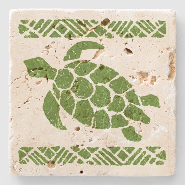 För Tiki för samoansk Tapa hawaianska Coaters för Underlägg Sten (Framsidan)