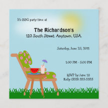 För Time för gräsmattastolsommar party BBQ