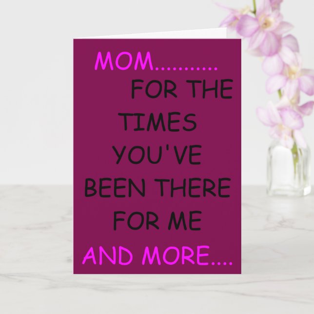 För Times Card för Mors dag Kort (Orkide)