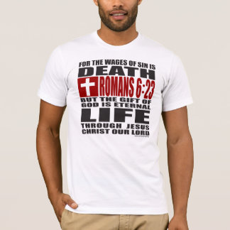 FÖR TIMPENNINGARNA AV SIN ÄR DÖD T-SHIRT