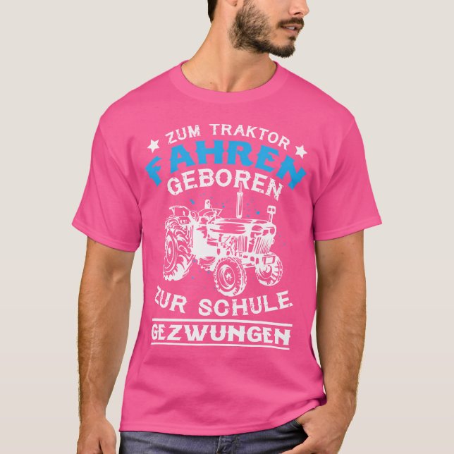 För traktorns framdrivning vid skolskjutsar t shirt (Framsida)