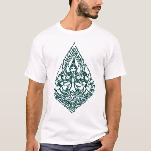 FÖR TRE HEAD BUDDHA BE SOM ÄR LAOTISKT SOM ÄR TEE SHIRT