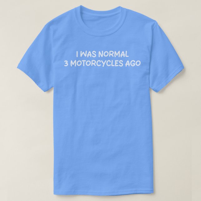 För tre motorcyklar sedan t shirt (Design framsida)