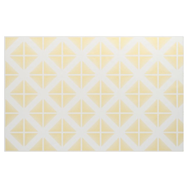 För triangelmönster för gul vit moderiktigt tyg (Fat Quarter)