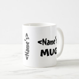 För Triovit för personlig känd svart Kaffemugg