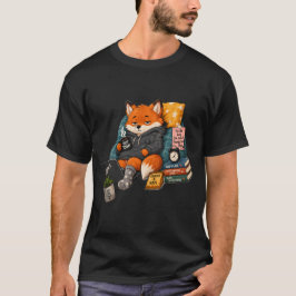 För trött för att bry sig Räv – Rolig Sömnig Räv L T Shirt
