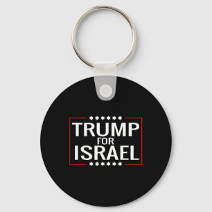 För Trump 2020 Hebrew Rally Sign-jewant Israel Nyckelring